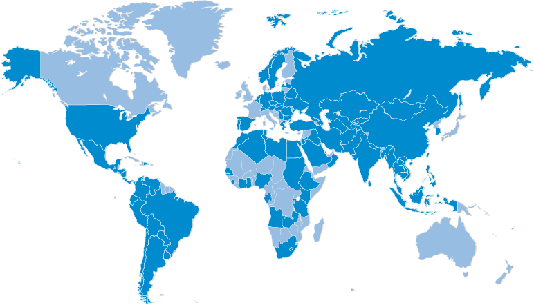 세계참여국 지도